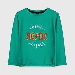Детский лонгслив AC-DC Высокое напряжение