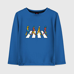 Лонгслив хлопковый детский Beatles team, цвет: синий