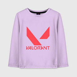 Детский лонгслив Valorant - logo