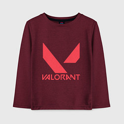 Детский лонгслив Valorant - logo