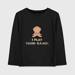 Детский лонгслив I play squid games