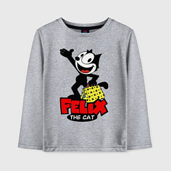 Лонгслив хлопковый детский Cat Felix magic bag, цвет: меланж