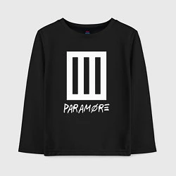 Детский лонгслив Paramore логотип