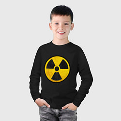 Лонгслив хлопковый детский Atomic Nuclear, цвет: черный — фото 2