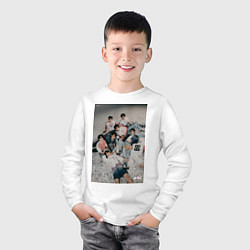 Лонгслив хлопковый детский Stray Kids Maxident, цвет: белый — фото 2