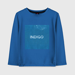 Лонгслив хлопковый детский Indigo, цвет: синий