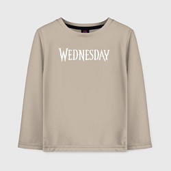 Детский лонгслив Wednesday Logo