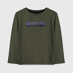 Детский лонгслив Logotype Wednesday