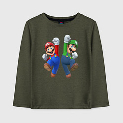 Детский лонгслив Марио и Луиджи