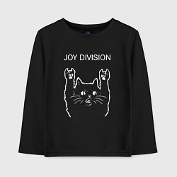 Детский лонгслив Joy Division рок кот