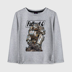 Лонгслив хлопковый детский Paladin Danse of the Brotherhood of Steel Fallout, цвет: меланж