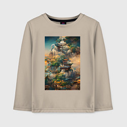 Детский лонгслив Фантастический пейзаж