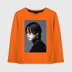 Лонгслив хлопковый детский Dark side Jimin, цвет: оранжевый