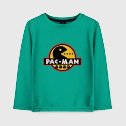 Лонгслив хлопковый детский Pac-man game, цвет: зеленый