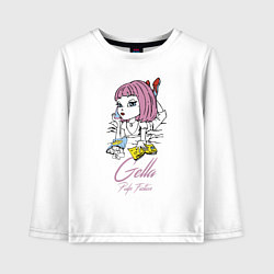 Лонгслив хлопковый детский Gella - pulp fiction, цвет: белый