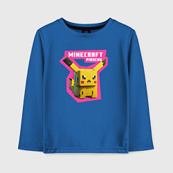 Детский лонгслив Minecraft - Pikachu
