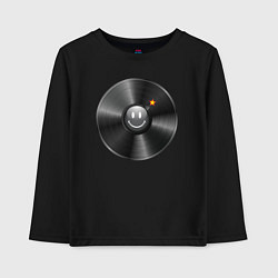 Детский лонгслив Виниловая пластинка с бомбочкой