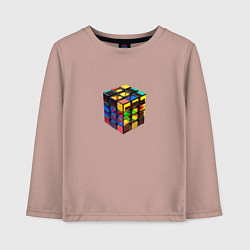 Детский лонгслив Кубик-рубик