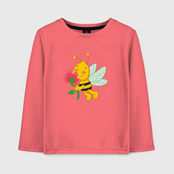 Детский лонгслив Мультяшная летняя пчелка