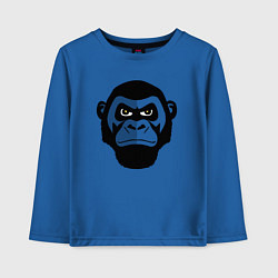 Лонгслив хлопковый детский Serious gorilla, цвет: синий