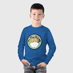Лонгслив хлопковый детский Simpsons bowling, цвет: синий — фото 2