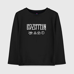 Детский лонгслив Led Zeppelin символы