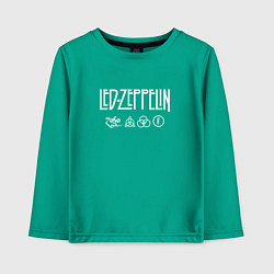 Детский лонгслив Led Zeppelin символы