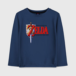 Лонгслив хлопковый детский The Legend of Zelda game, цвет: тёмно-синий