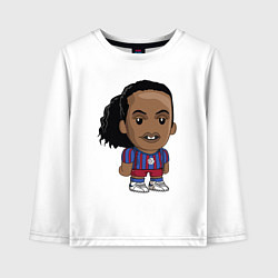 Детский лонгслив Ronaldinho Barcelona