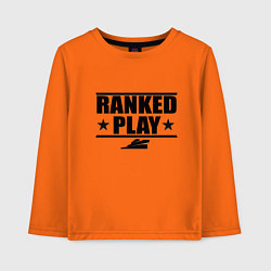 Лонгслив хлопковый детский Ranked Play, цвет: оранжевый