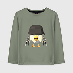 Детский лонгслив Chicken Gun в каске