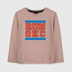 Детский лонгслив Run Oklahoma City Thunder