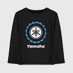 Лонгслив хлопковый детский Yamaha в стиле Top Gear, цвет: черный