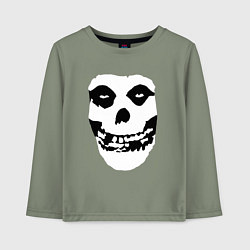 Детский лонгслив Череп misfits