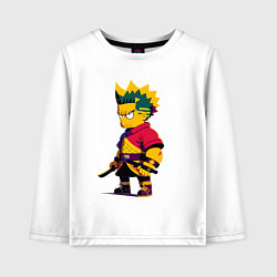 Детский лонгслив Bart Simpson samurai - neural network