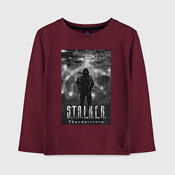 Детский лонгслив Stalker thunderstorm