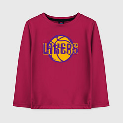 Детский лонгслив Lakers ball