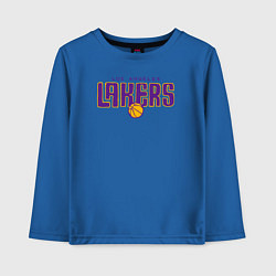 Лонгслив хлопковый детский Team Lakers, цвет: синий