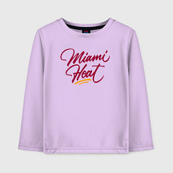 Лонгслив хлопковый детский Miami Heat fan, цвет: лаванда