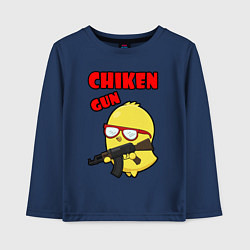 Детский лонгслив Chicken machine gun