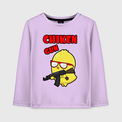 Детский лонгслив Chicken machine gun