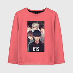 Детский лонгслив Bts рисунок