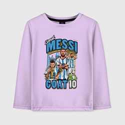 Детский лонгслив Лионель Месси Аргентина 10
