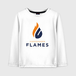 Детский лонгслив Copenhagen Flames лого