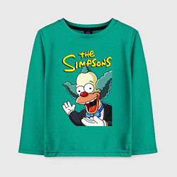 Детский лонгслив Krusty the clown