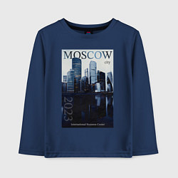 Детский лонгслив Moscow city обложка журнала