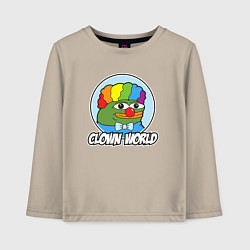 Детский лонгслив Clown world