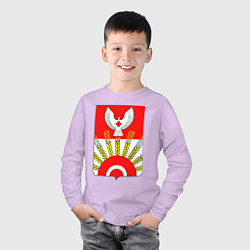 Лонгслив хлопковый детский Киясовский Район, цвет: лаванда — фото 2