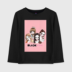 Детский лонгслив Blackpink в мультяшном стиле