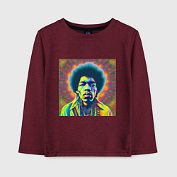 Детский лонгслив Jimi Hendrix Magic Glitch Art